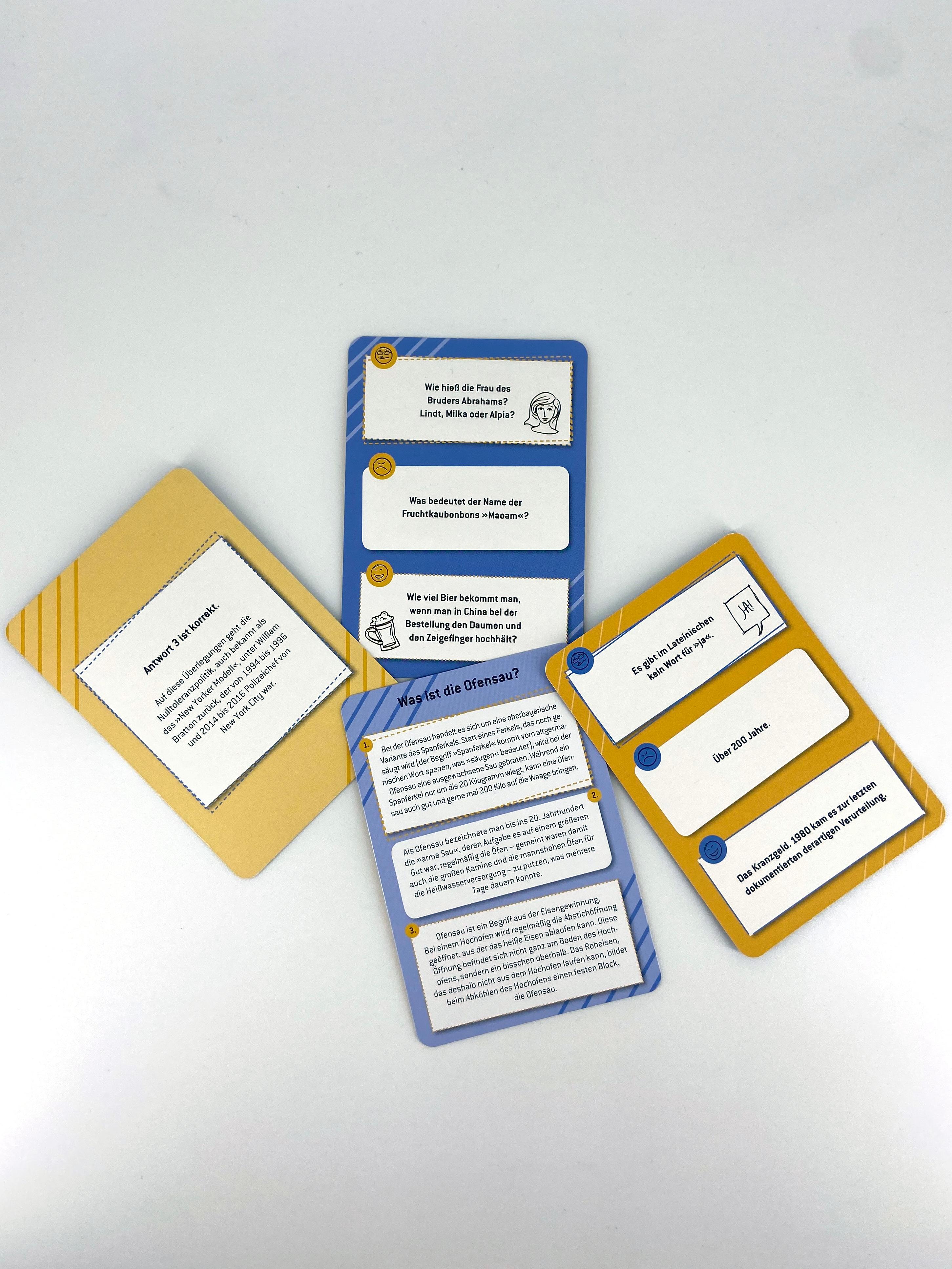 Beispielinhalt (Bild) Nutella hat Lichtschutzfaktor 9,7 - Das Quizspiel mit der vollen Dosis unnützes Wissen