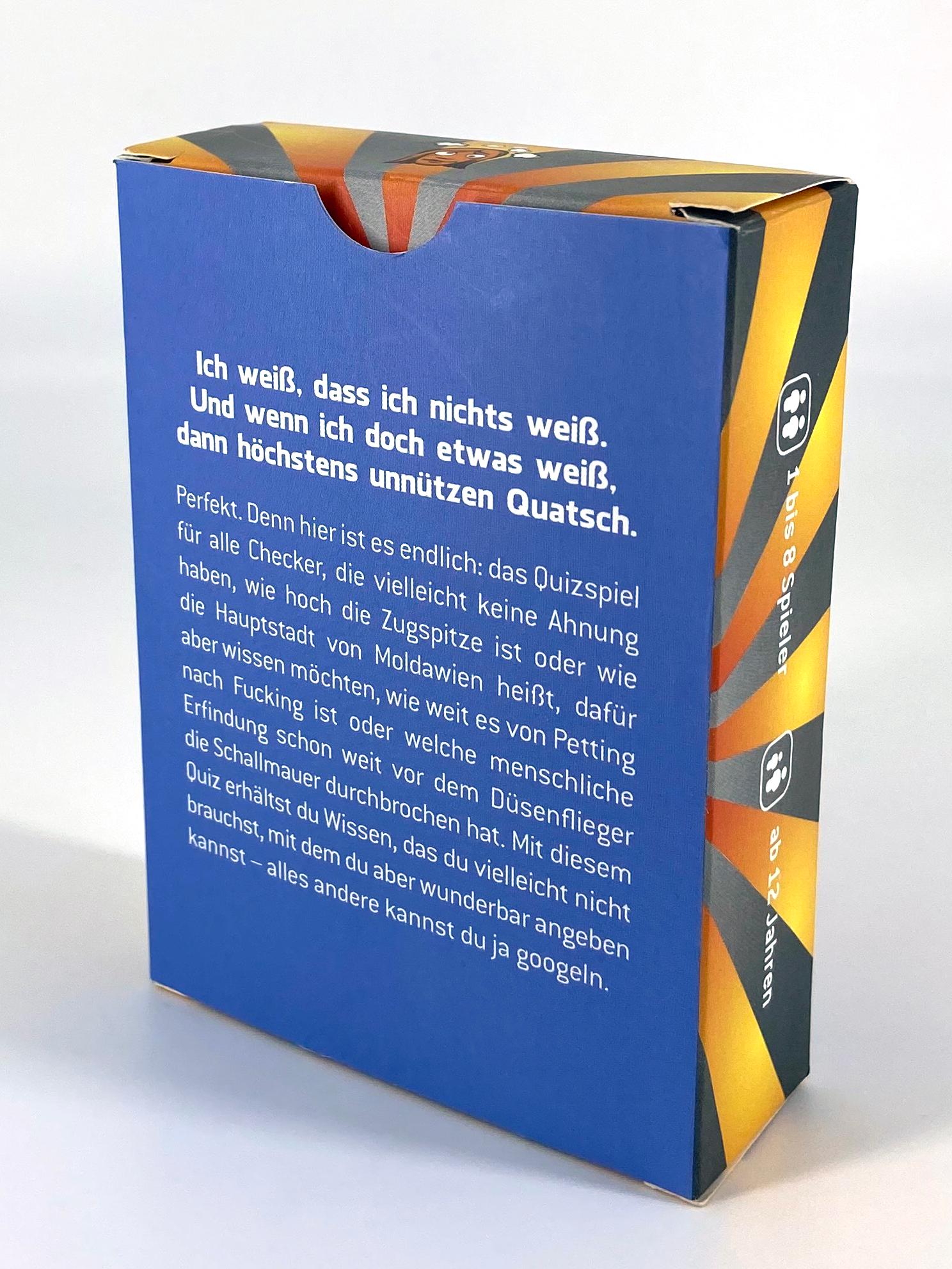 Beispielinhalt (Bild) Nutella hat Lichtschutzfaktor 9,7 - Das Quizspiel mit der vollen Dosis unnützes Wissen