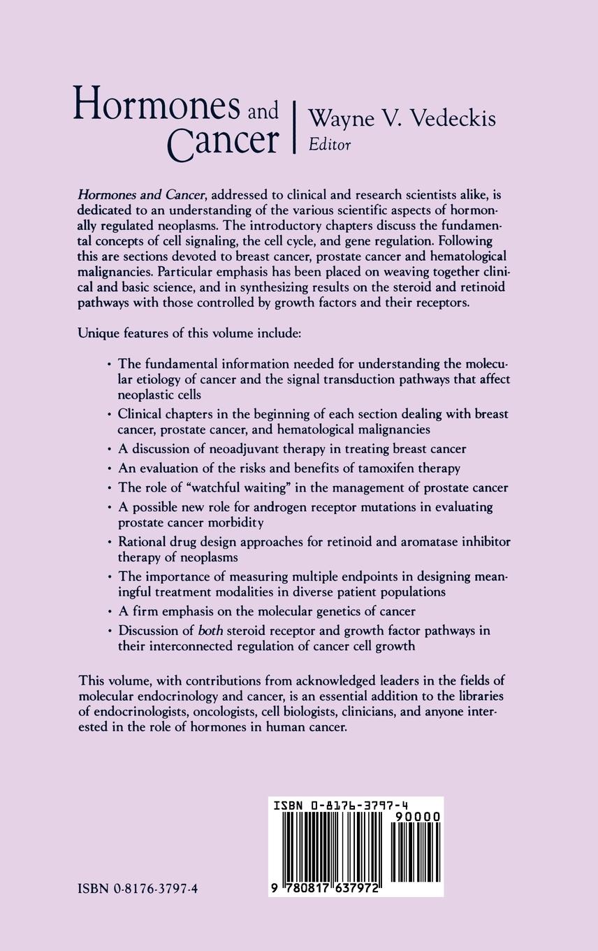 Rückseitencover Hormones and Cancer