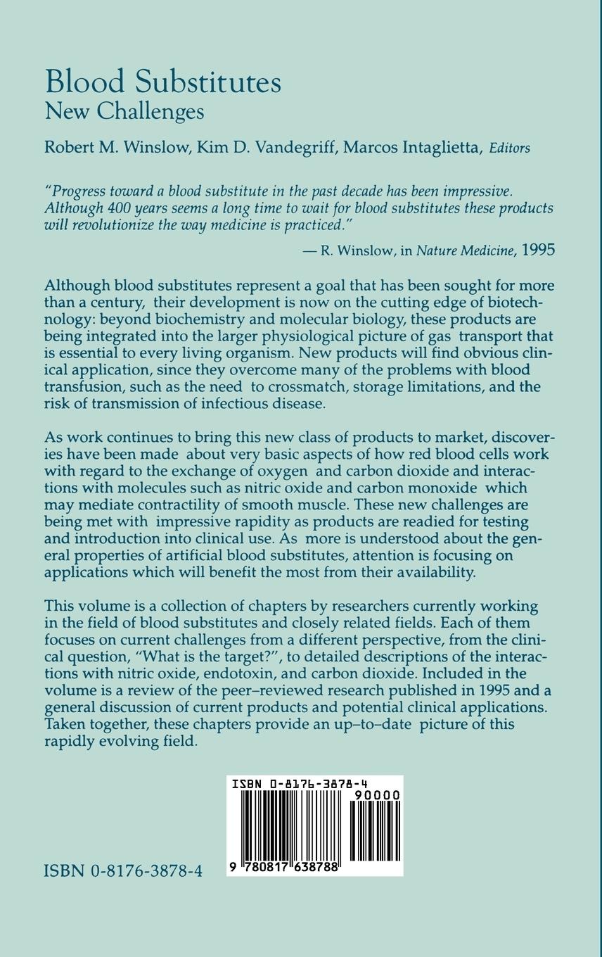 Rückseitencover Blood Substitutes