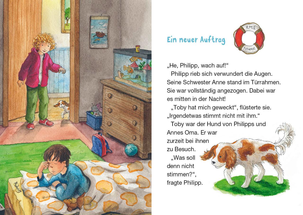 Beispielinhalt (Bild) Das magische Baumhaus junior (Band 20) - SOS auf der Titanic