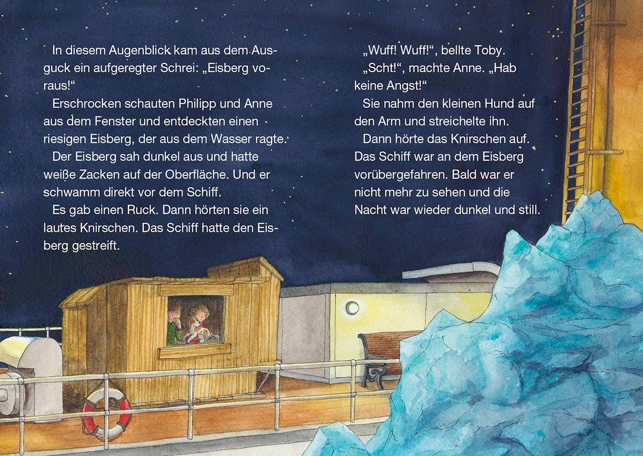 Beispielinhalt (Bild) Das magische Baumhaus junior (Band 20) - SOS auf der Titanic