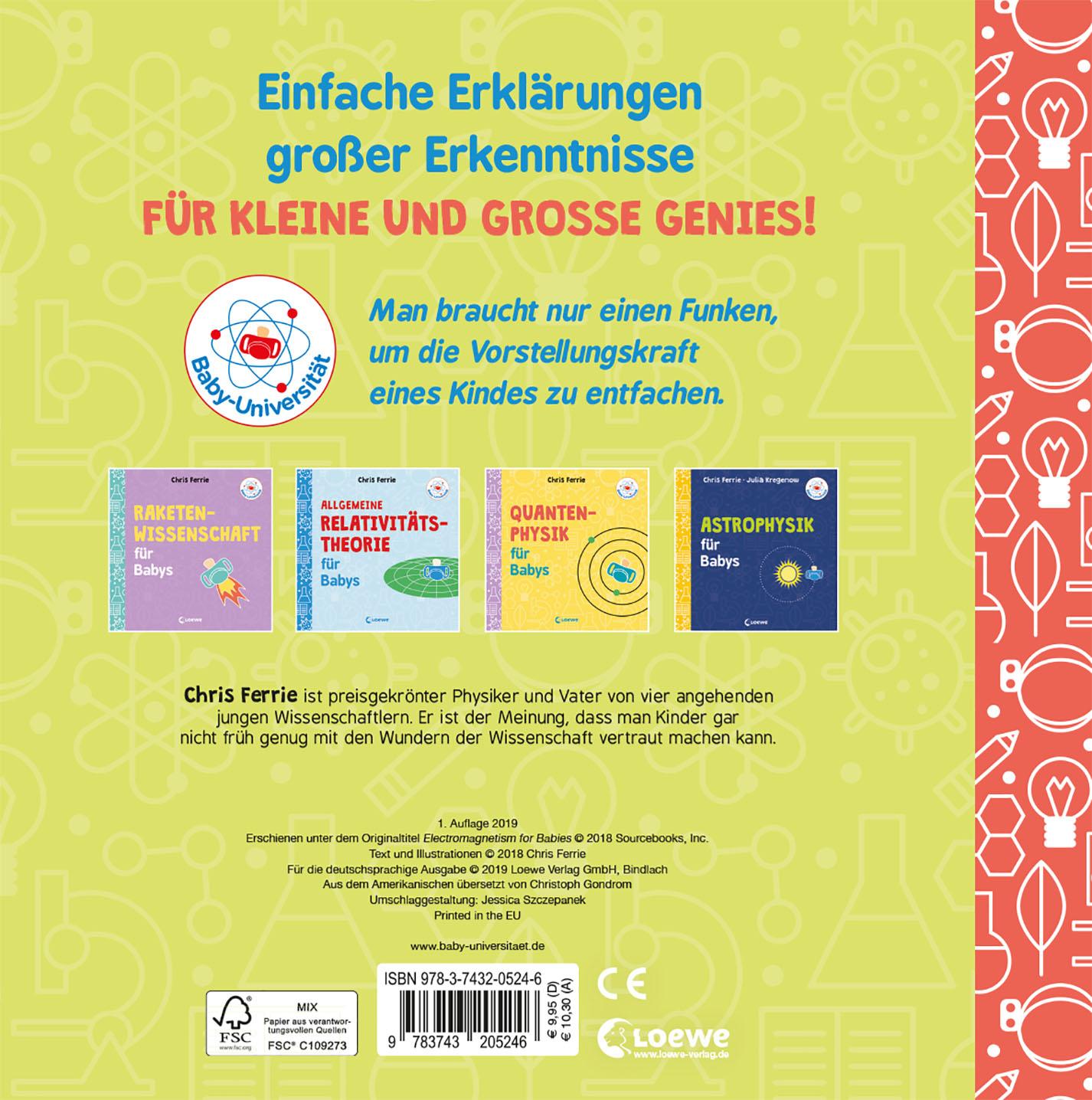 Rückseitencover Baby-Universität - Elektromagnetismus für Babys