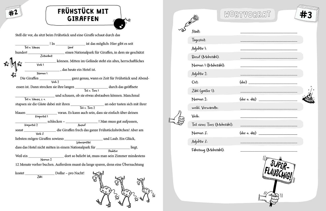 Beispielinhalt (Bild) Verrückte Lücken - Total pelzige Tiergeschichten