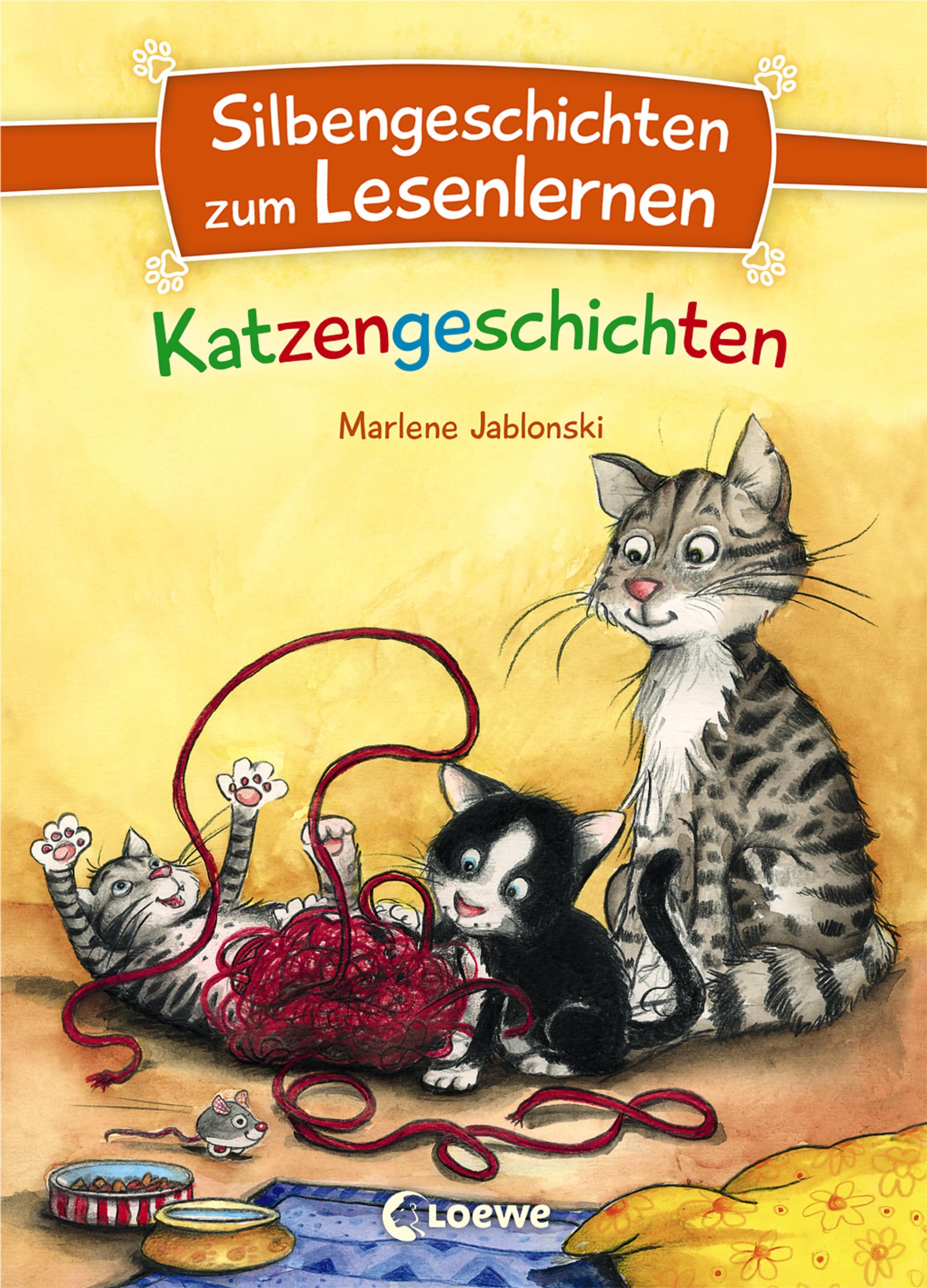 Vorderes Coverbild Silbengeschichten zum Lesenlernen - Katzengeschichten