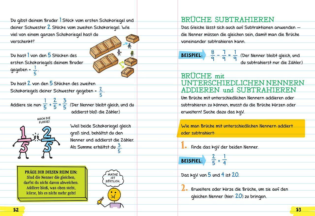 Beispielinhalt (Bild) Big Fat Notebook - Alles, was du für Mathe brauchst