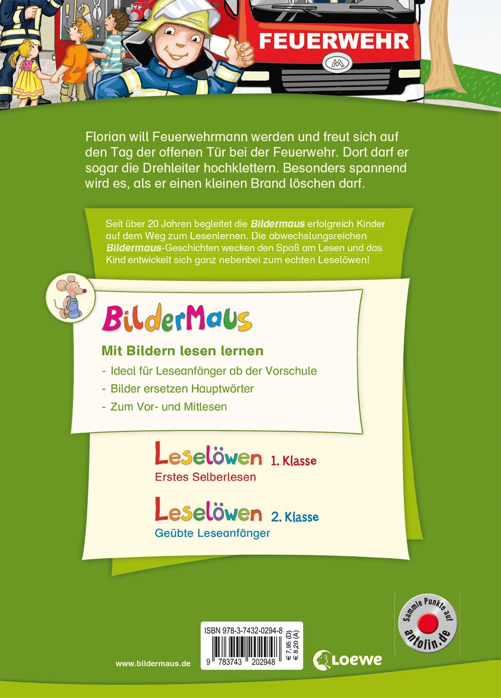 Rückseitencover Bildermaus - Feuerwehrmann für einen Tag