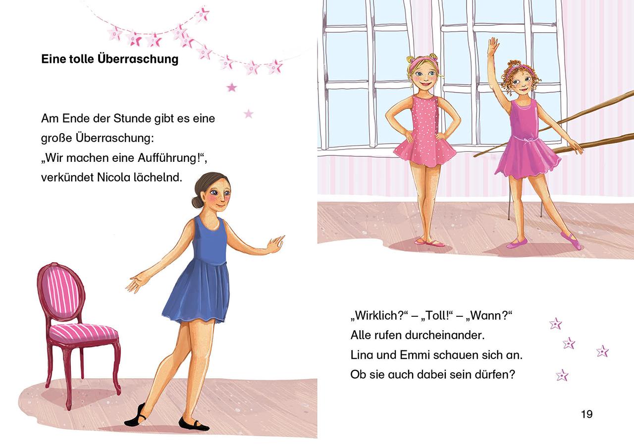 Beispielinhalt (Bild) Leselöwen 1. Klasse - Die große Ballett-Aufführung