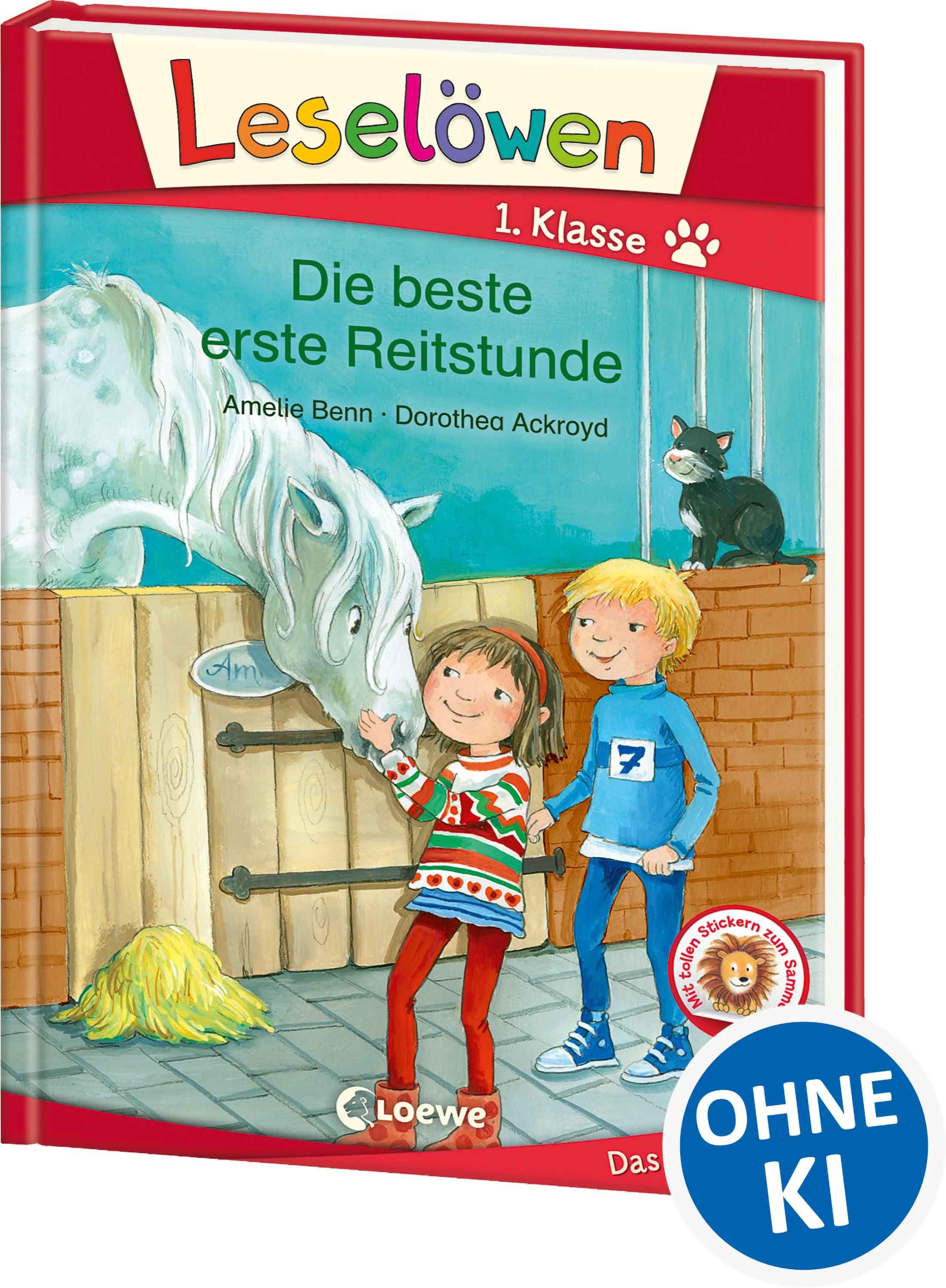 Vorderes Coverbild Leselöwen 1. Klasse - Die beste erste Reitstunde