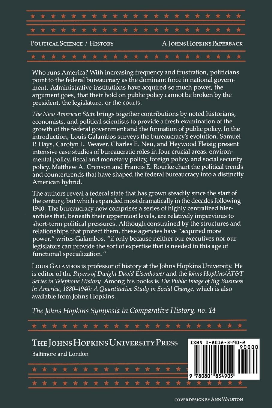 Rückseitencover The New American State