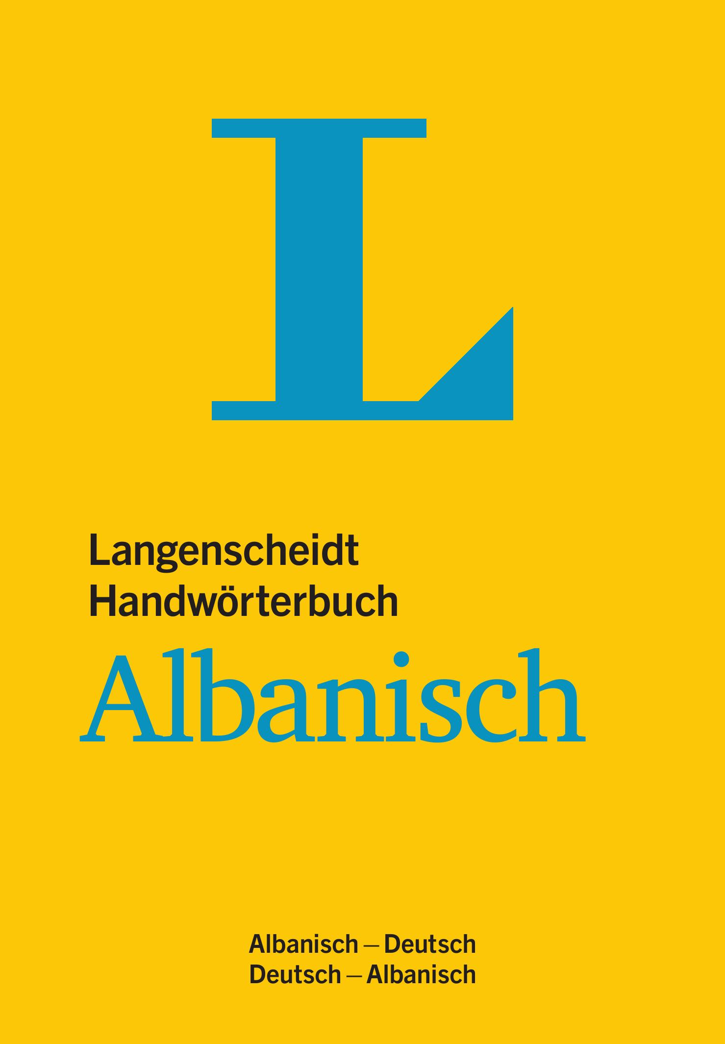 Vorderes Coverbild Langenscheidt Handwörterbuch Albanisch - für Schule, Studium und Beruf