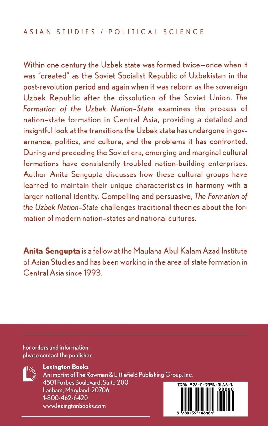 Rückseitencover Formation of the Uzbek Nation-State