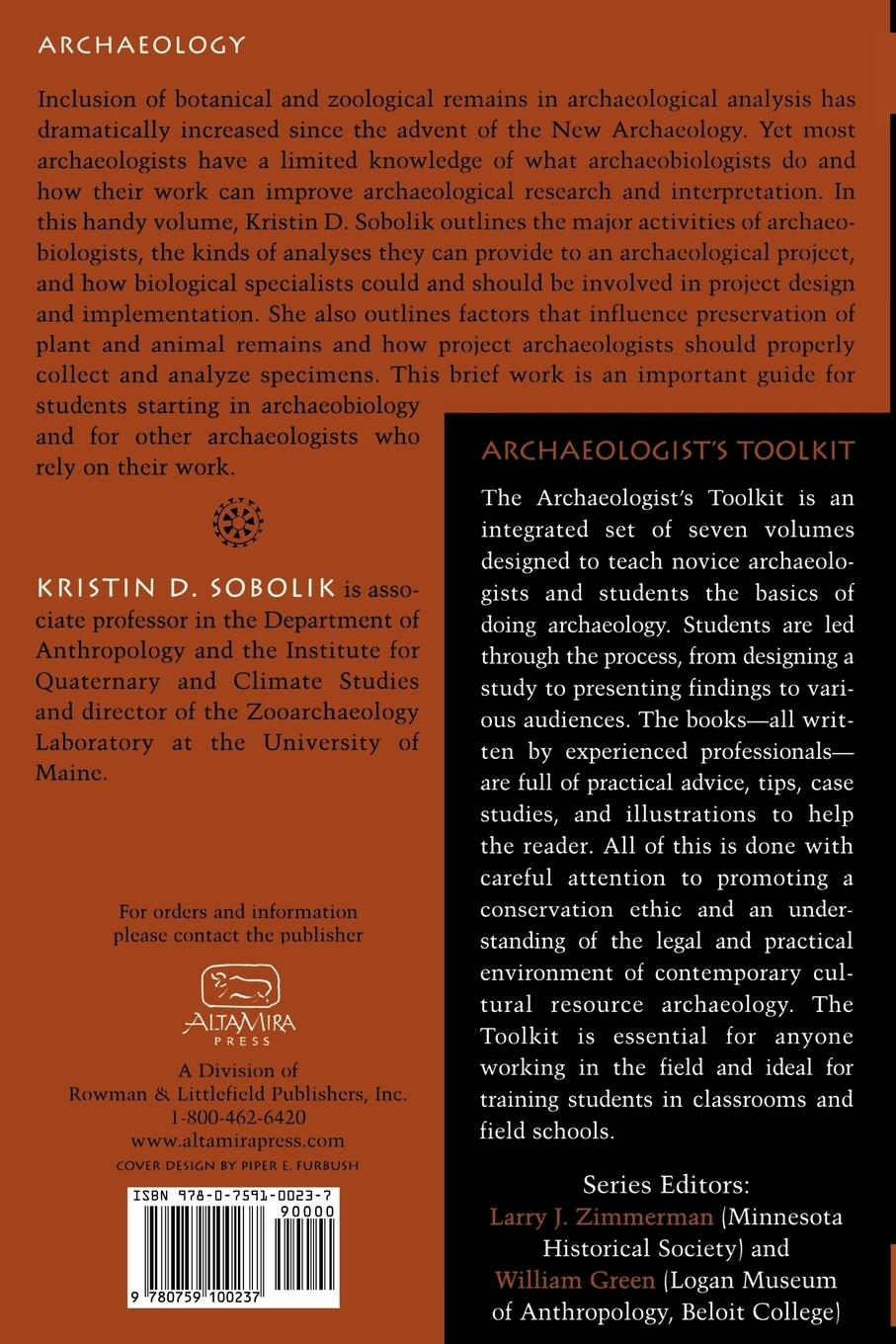 Rückseitencover Archaeobiology