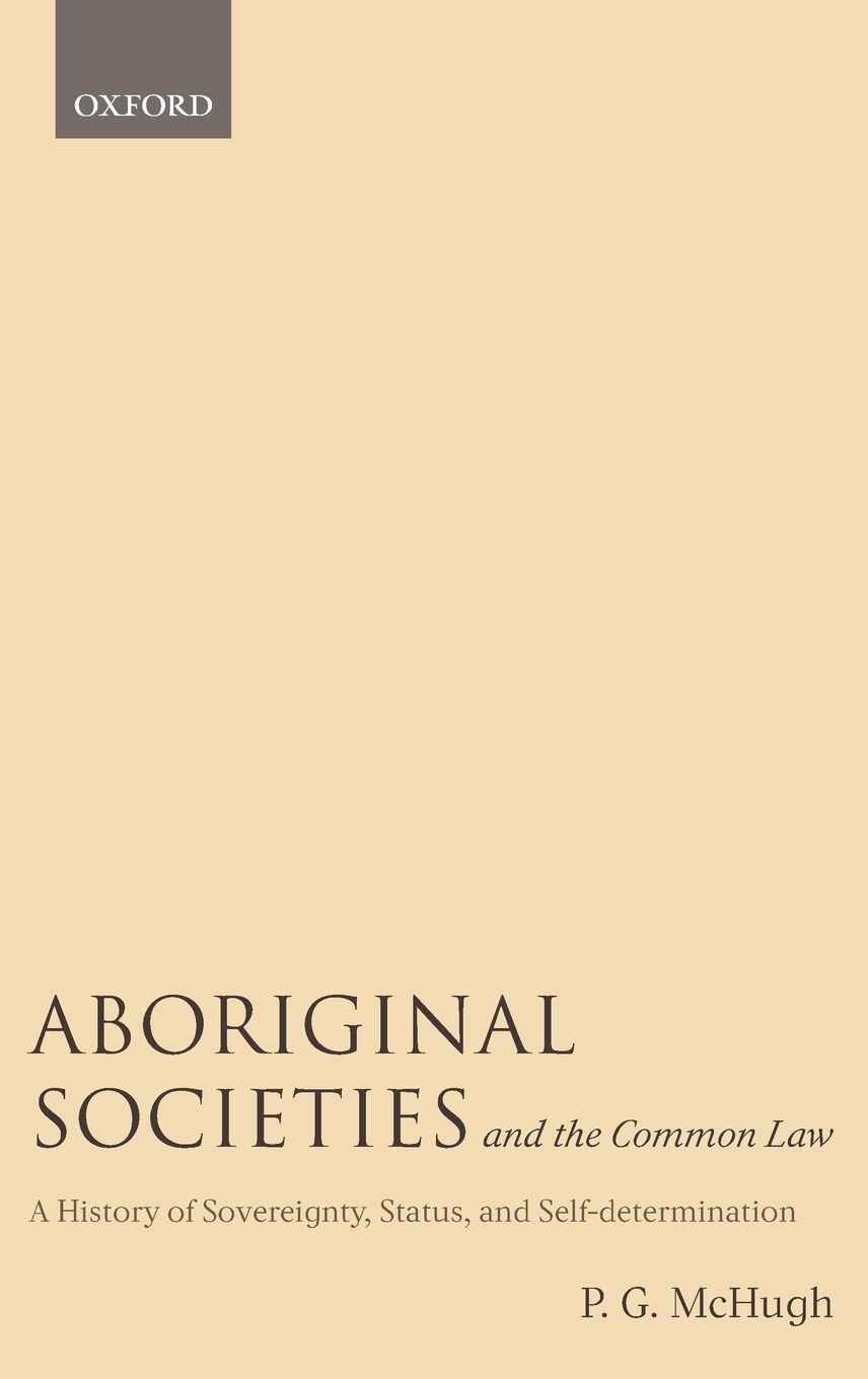 Vorderes Coverbild ABORIGINAL SOCIETIES COMMON LAW C