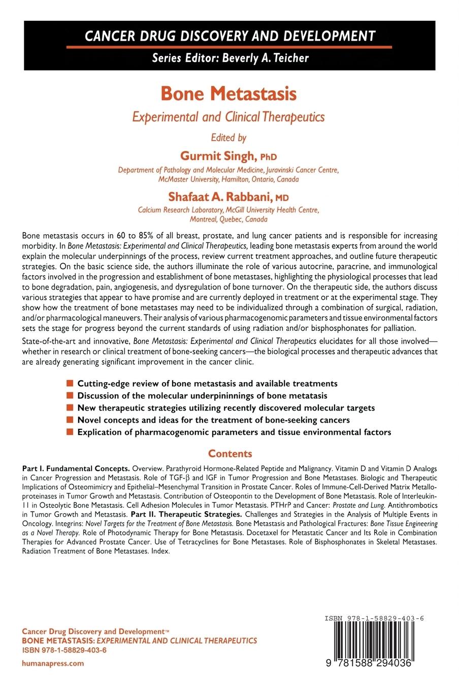 Rückseitencover Bone Metastasis