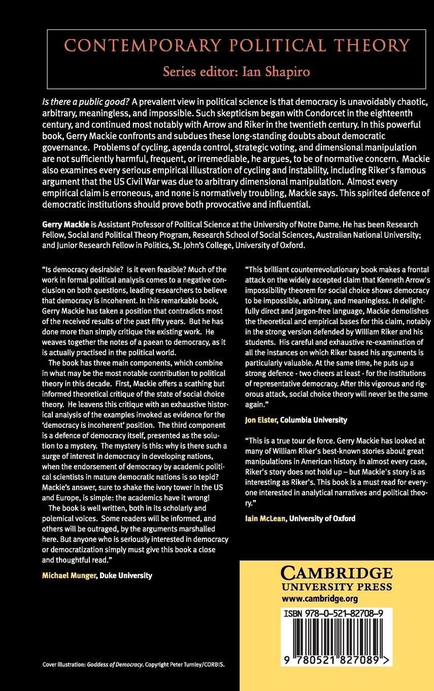 Rückseitencover Democracy Defended