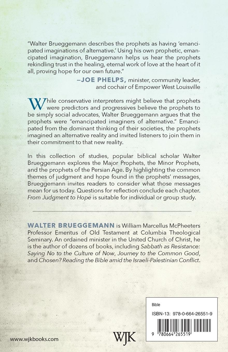 Rückseitencover From Judgement to Hope