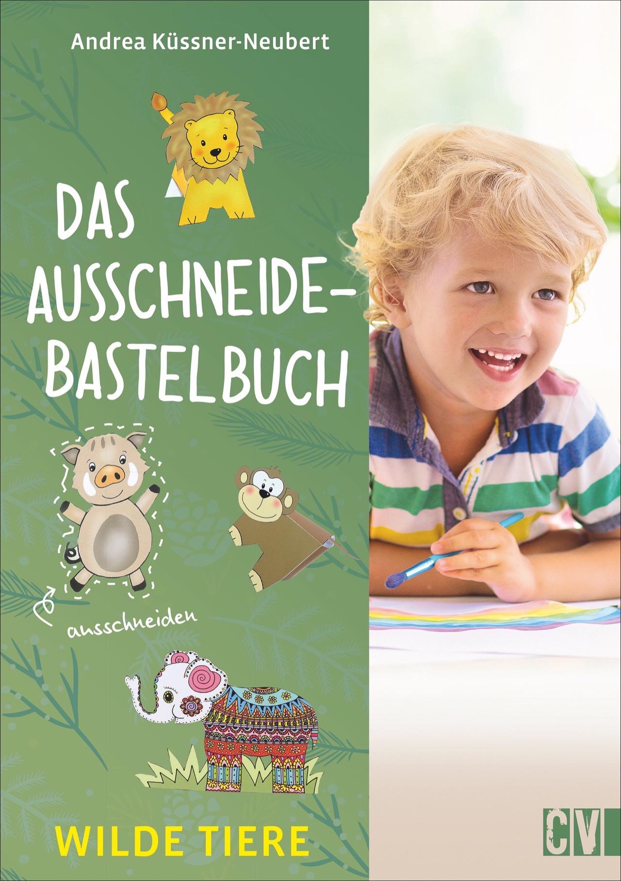 Vorderes Coverbild Das Ausschneide-Bastelbuch Wilde Tiere