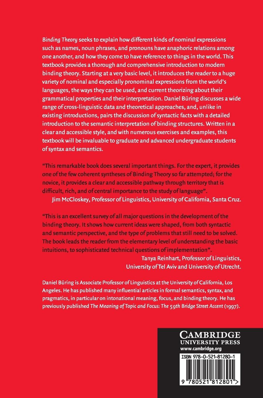 Rückseitencover Binding Theory