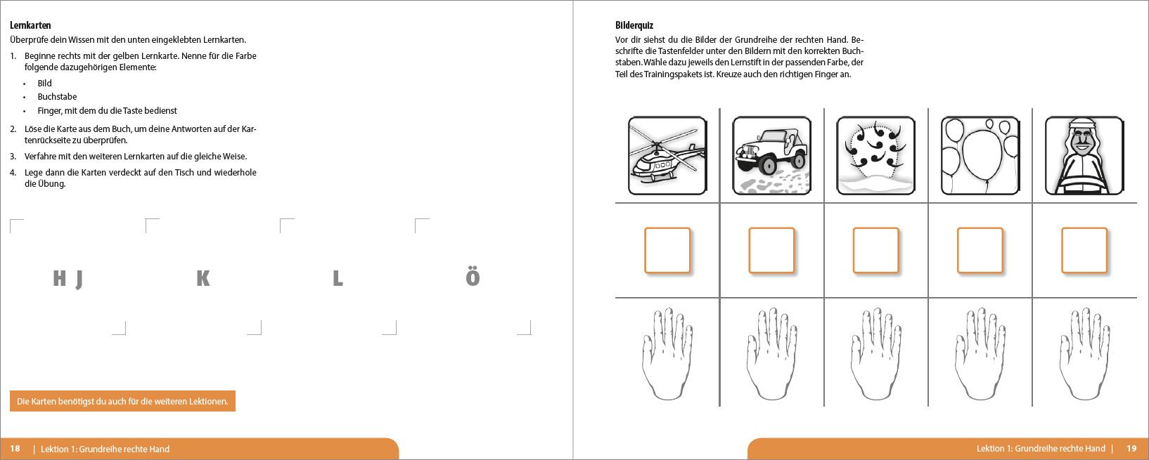 Beispielinhalt (Bild) 10-Finger-Tippen in 3 Stunden