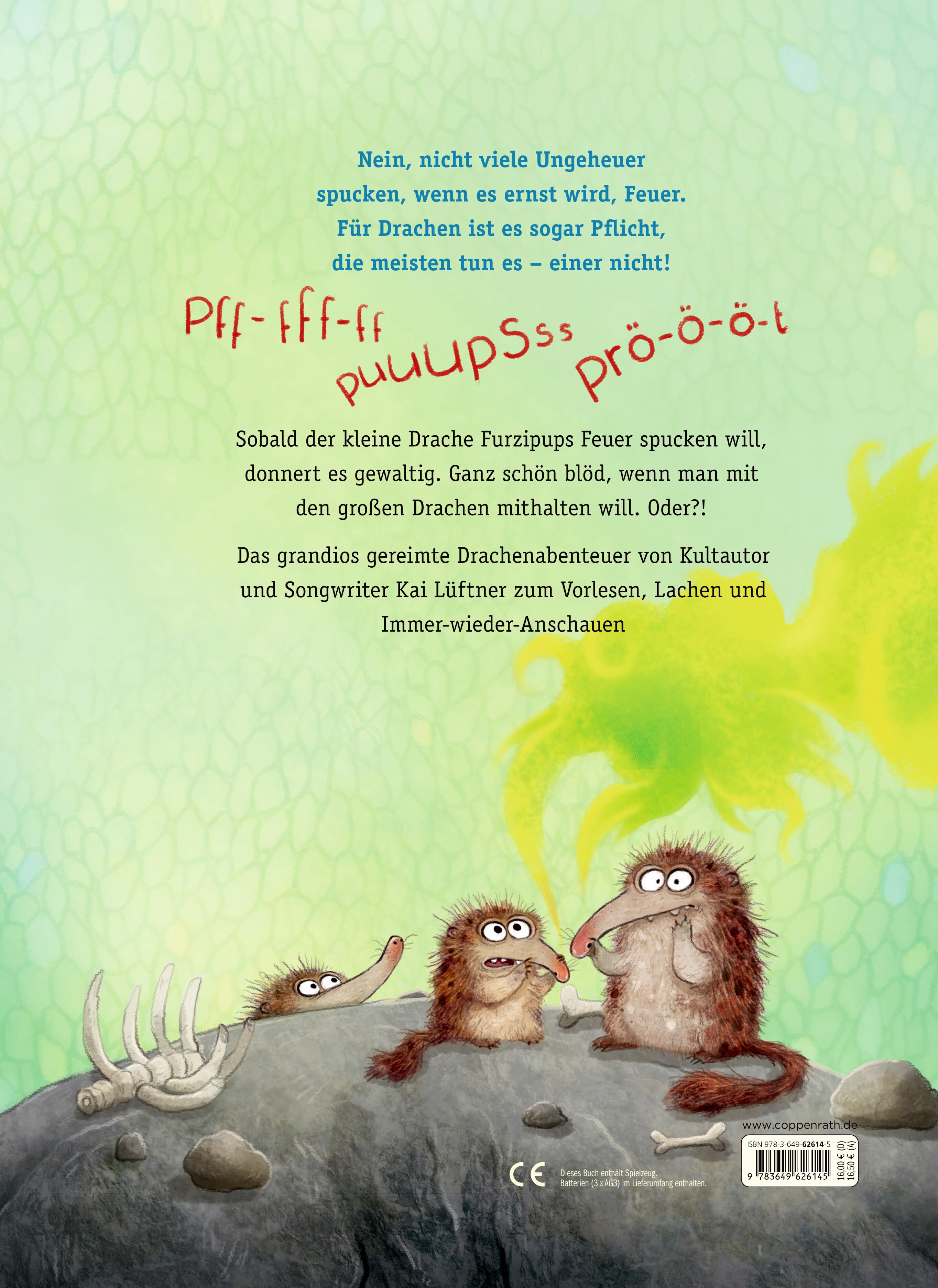 Rückseitencover Furzipups, der Knatterdrache
