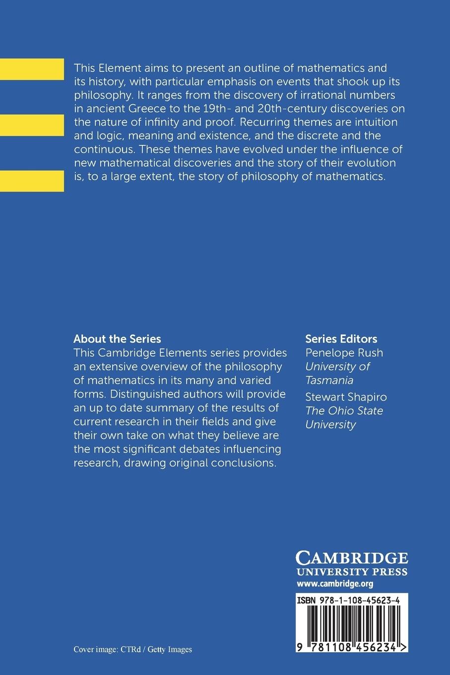 Rückseitencover A Concise History of Mathematics for Philosophers