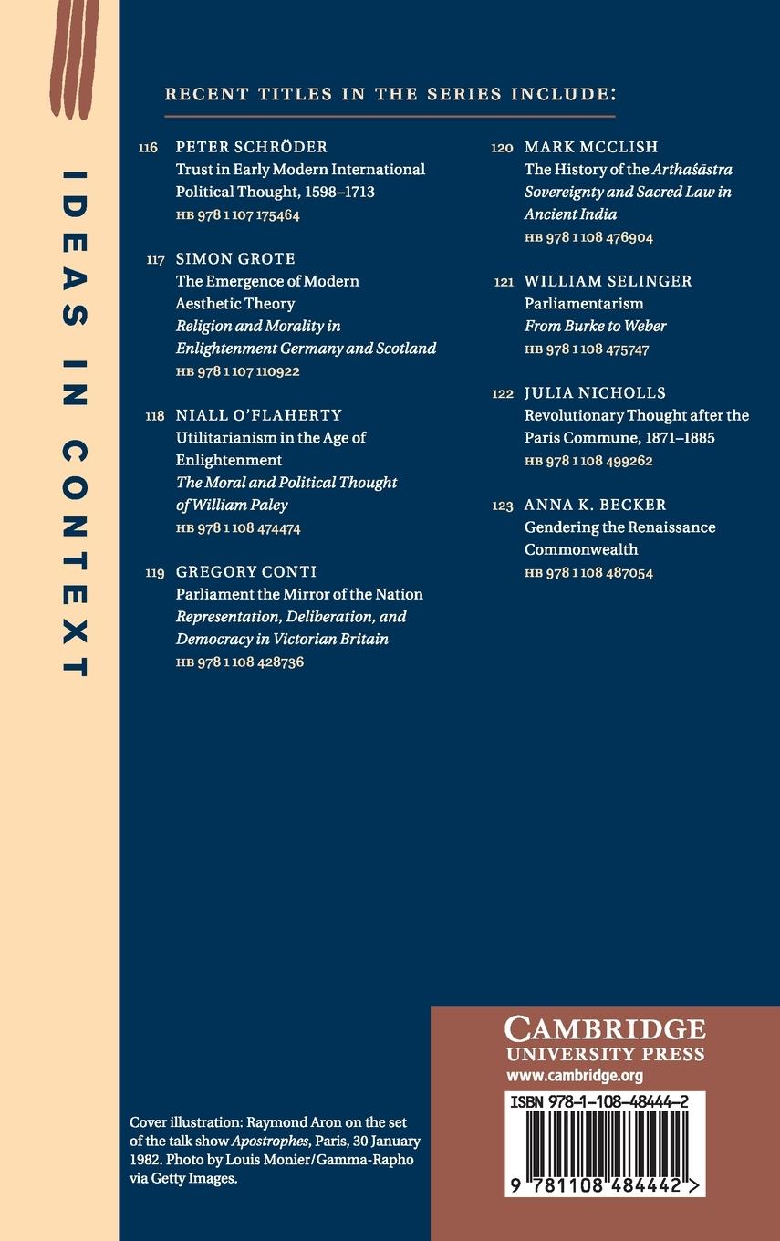 Rückseitencover Raymond Aron and Liberal Thought in the Twentieth Century