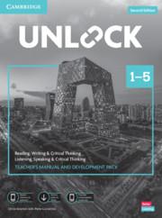 Vorderes Coverbild Unlock Levels 1-5 Teacher's Manual and Development Pack W/Downloadable Audio, Video and Worksheets