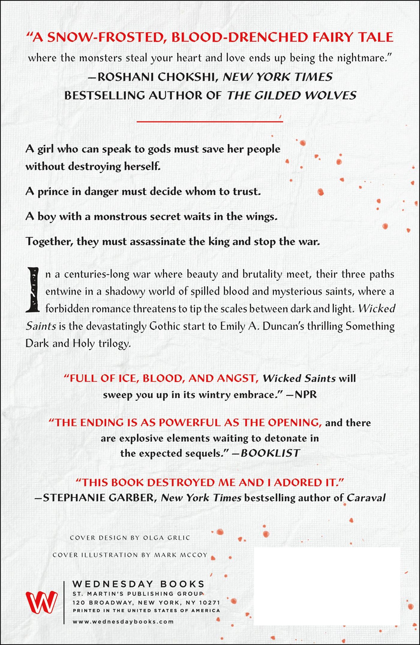 Rückseitencover Wicked Saints