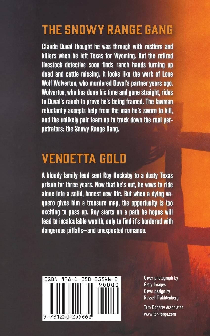 Rückseitencover Snowy Range Gang and Vendetta Gold