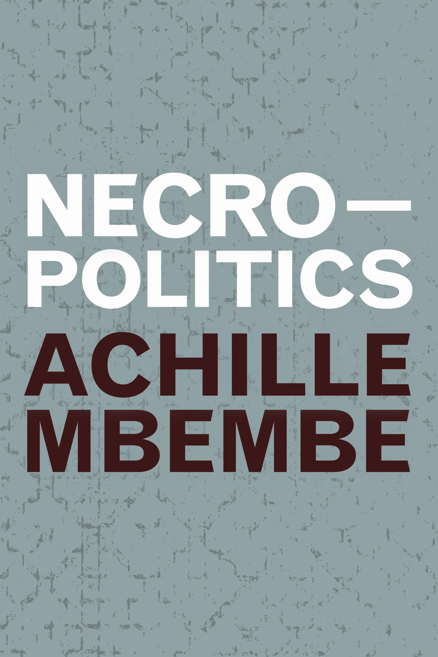 Vorderes Coverbild Necropolitics