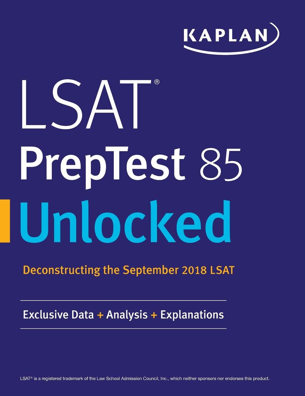 Vorderes Coverbild LSAT PrepTest 85 Unlocked