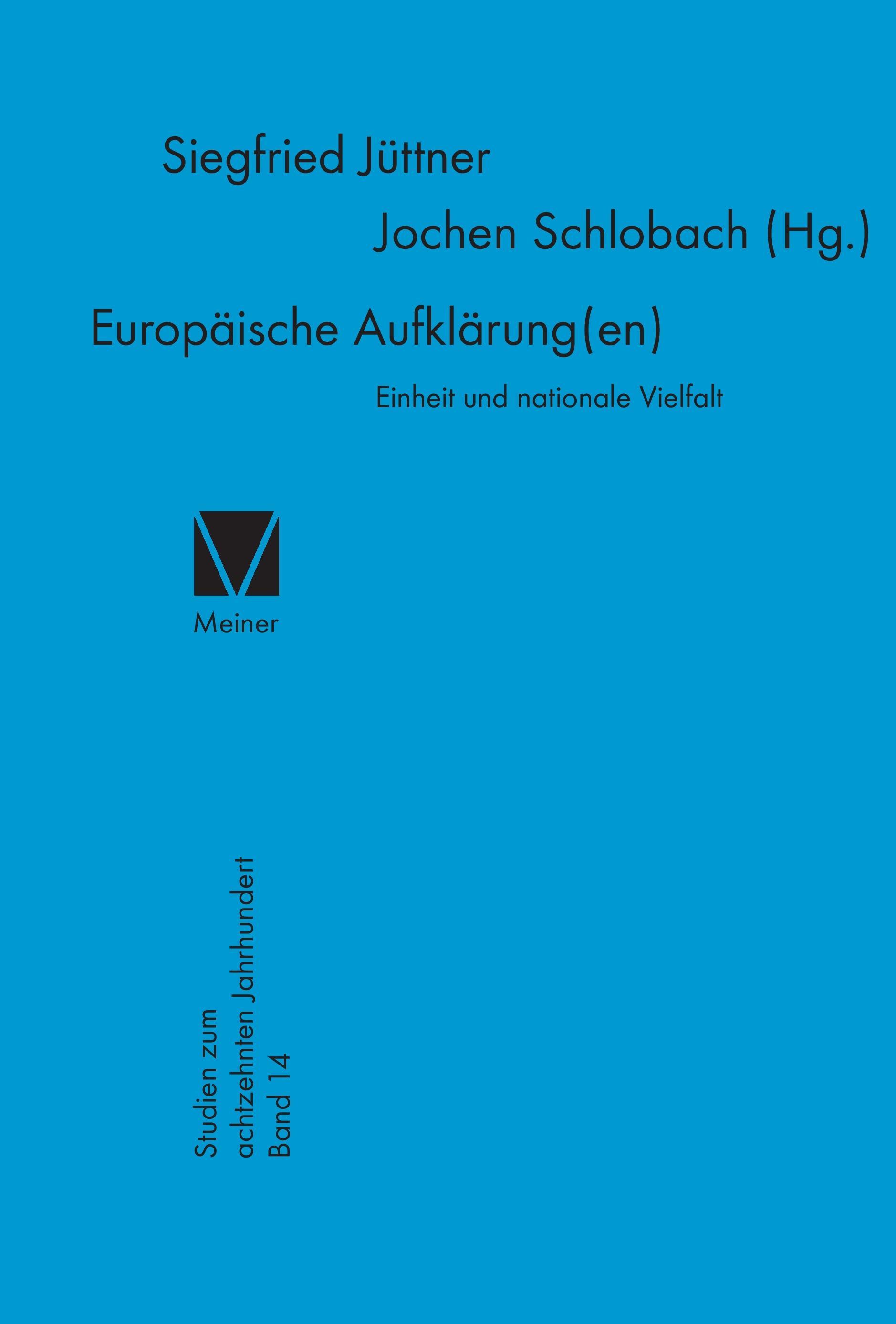 Vorderes Coverbild Europäische Aufklärung(en)