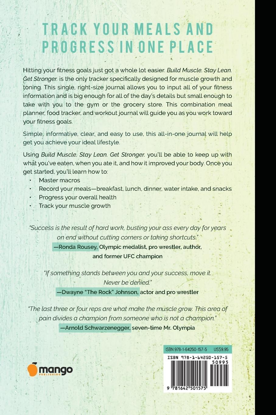 Rückseitencover Build Muscle. Stay Lean. Get Stronger.