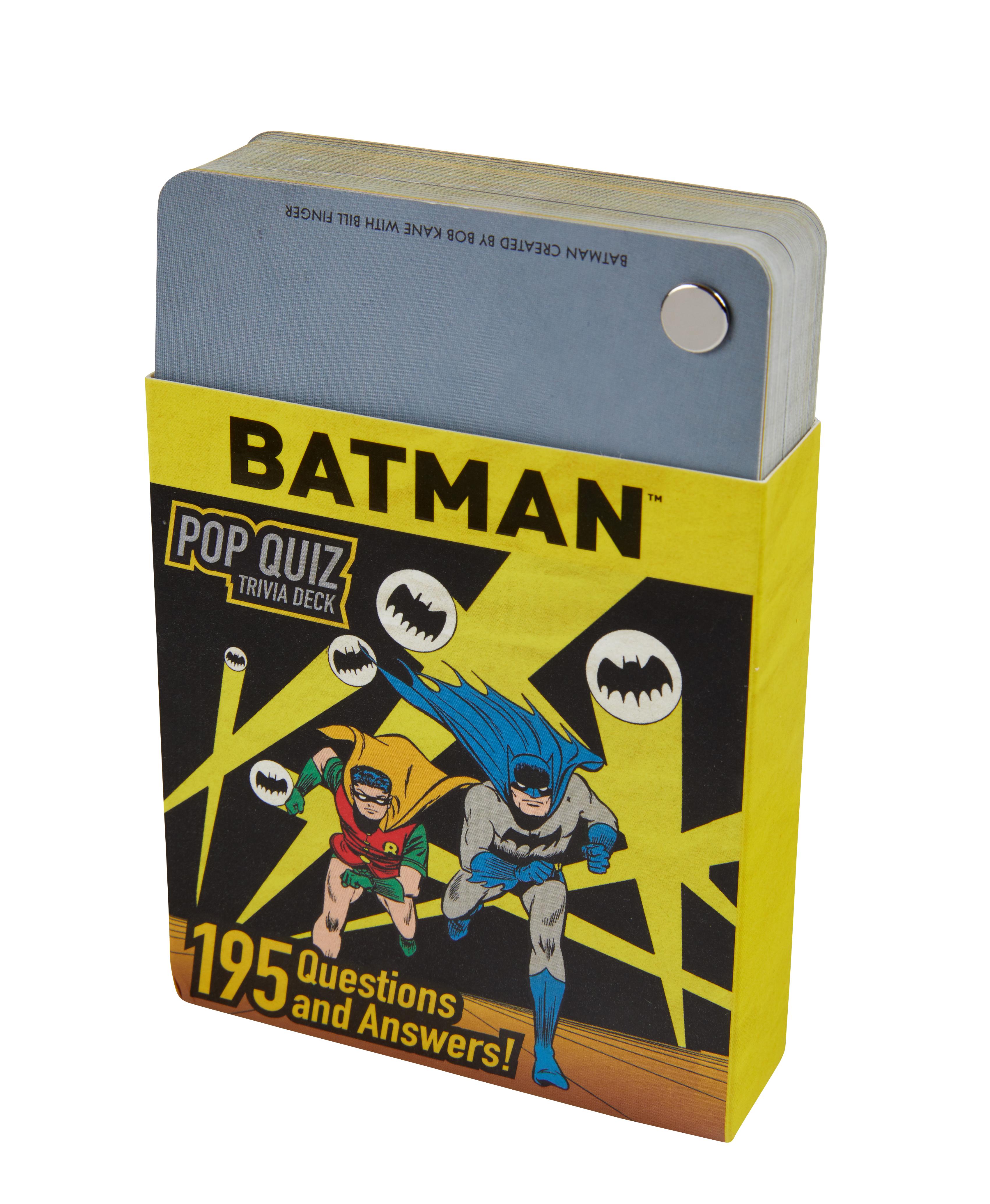 Vorderes Coverbild DC Comics: Batman Pop Quiz Trivia Deck