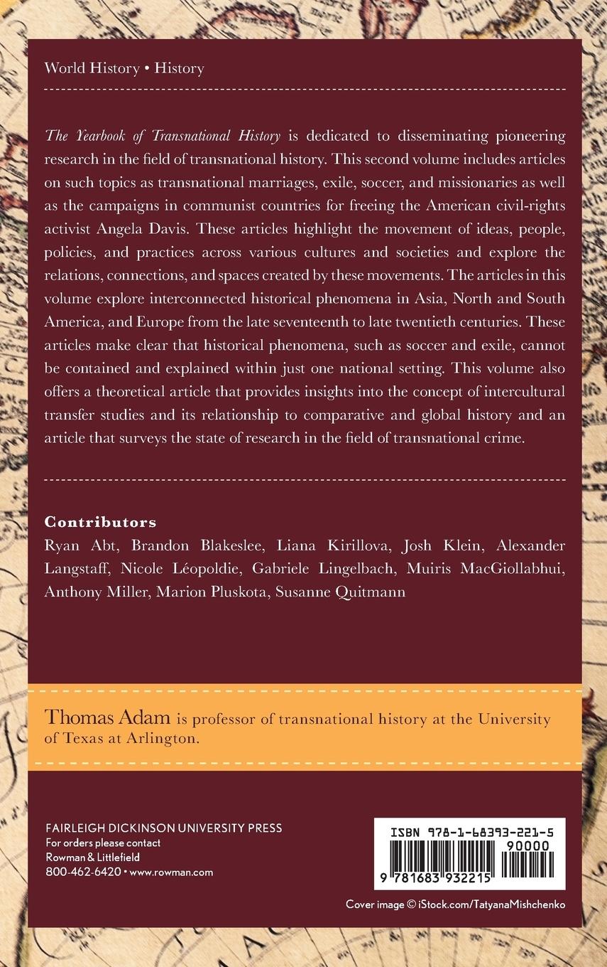Rückseitencover Yearbook of Transnational History