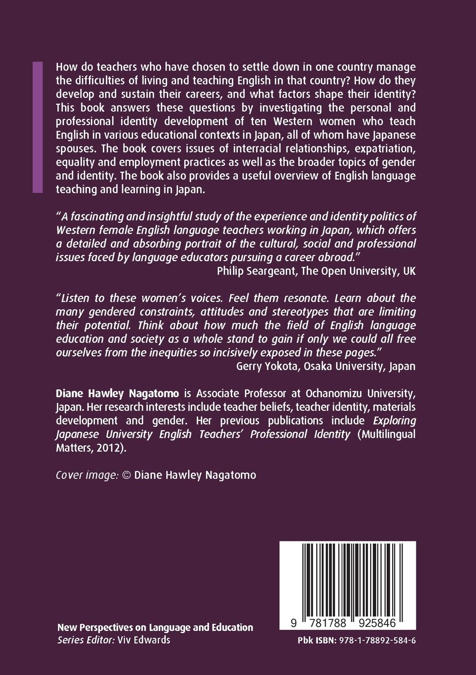 Rückseitencover Identity, Gender and Teaching English in Japan