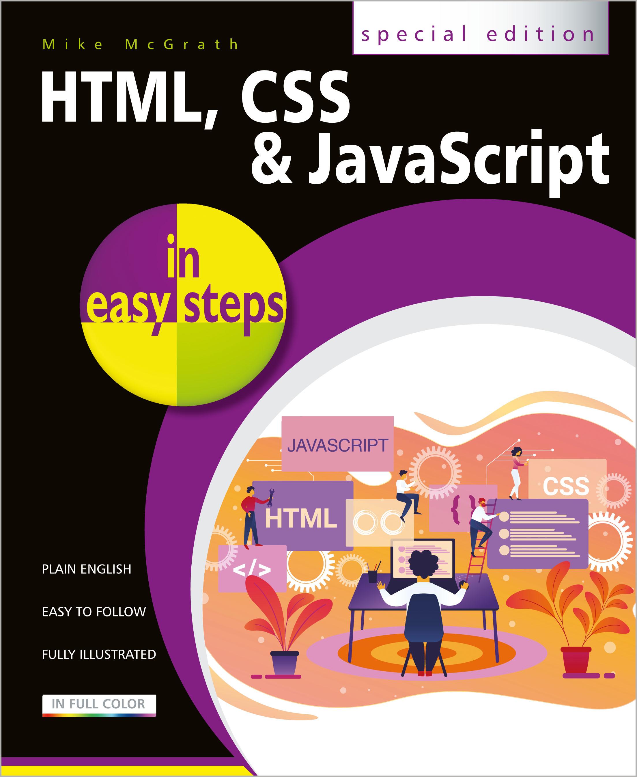 Vorderes Coverbild Html, CSS & JavaScript in Easy Steps