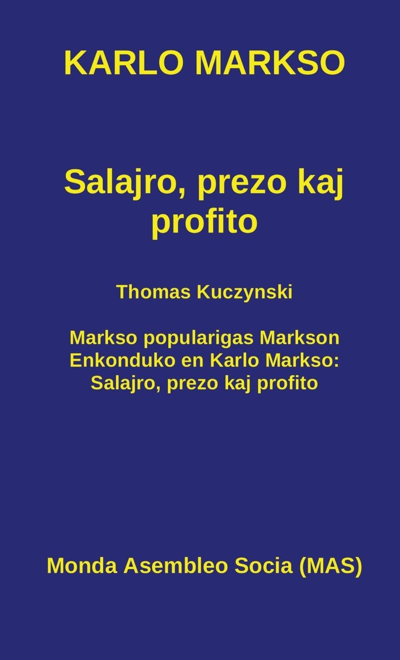 Vorderes Coverbild Salajro, prezo kaj profito