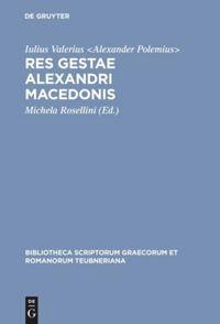 Vorderes Coverbild Res gestae Alexandri Macedonis
