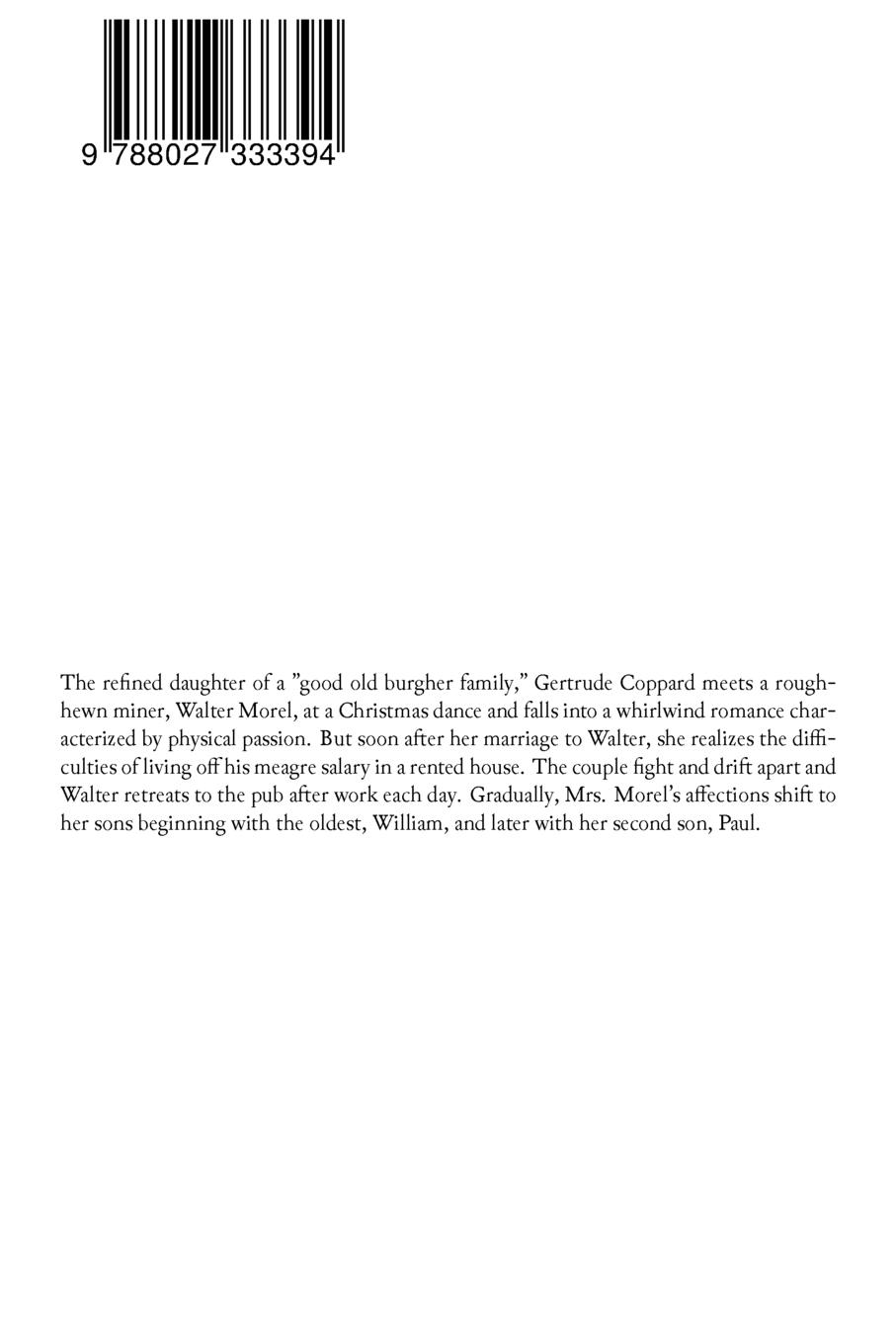 Rückseitencover Sons and Lovers