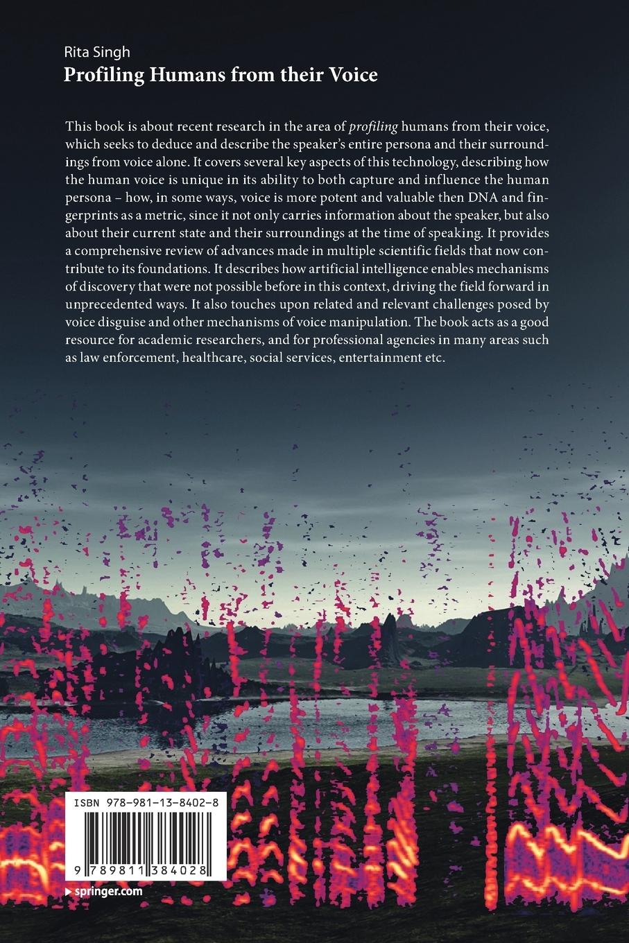 Rückseitencover Profiling Humans from their Voice