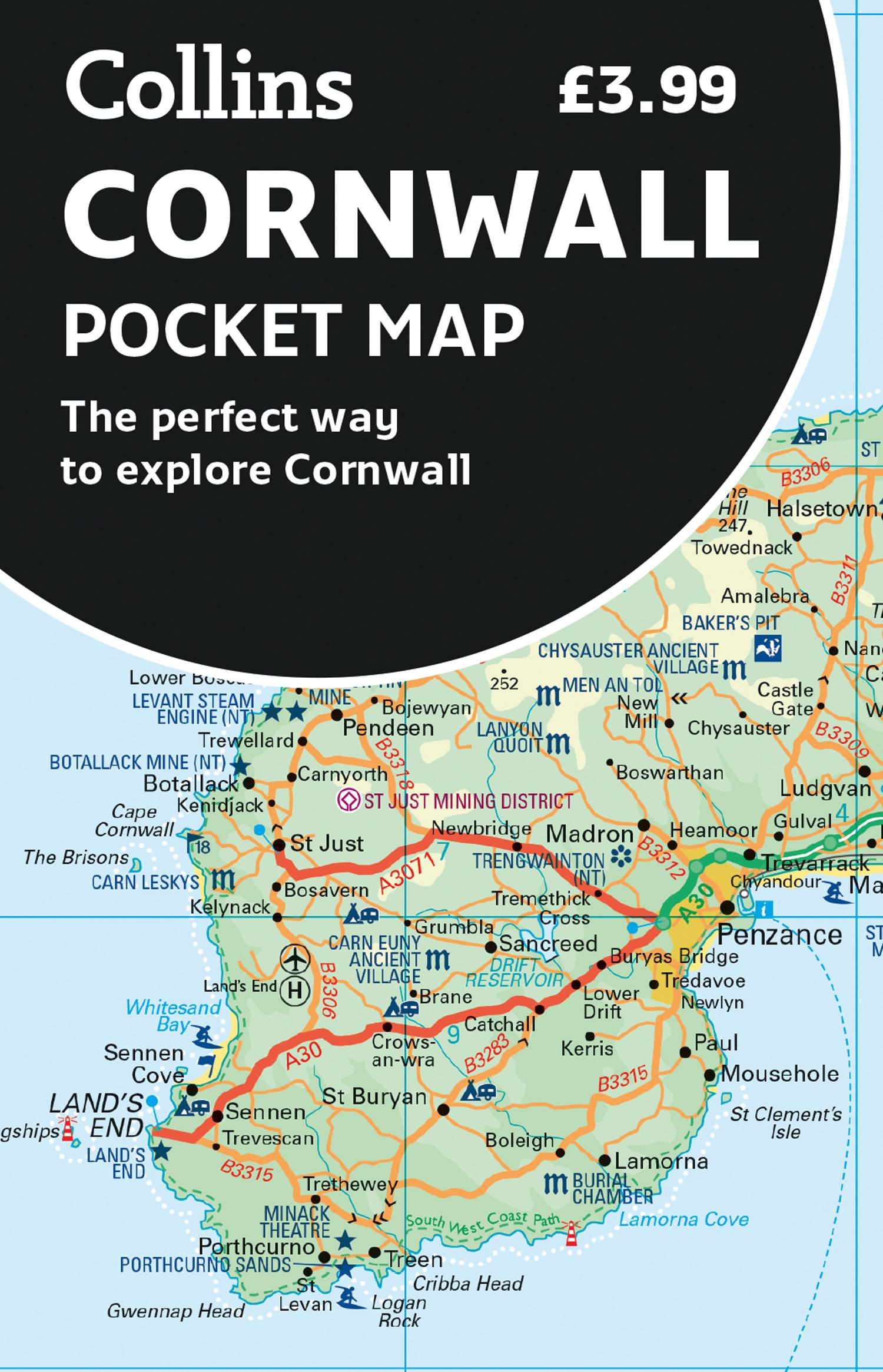 Vorderes Coverbild Cornwall Pocket Map