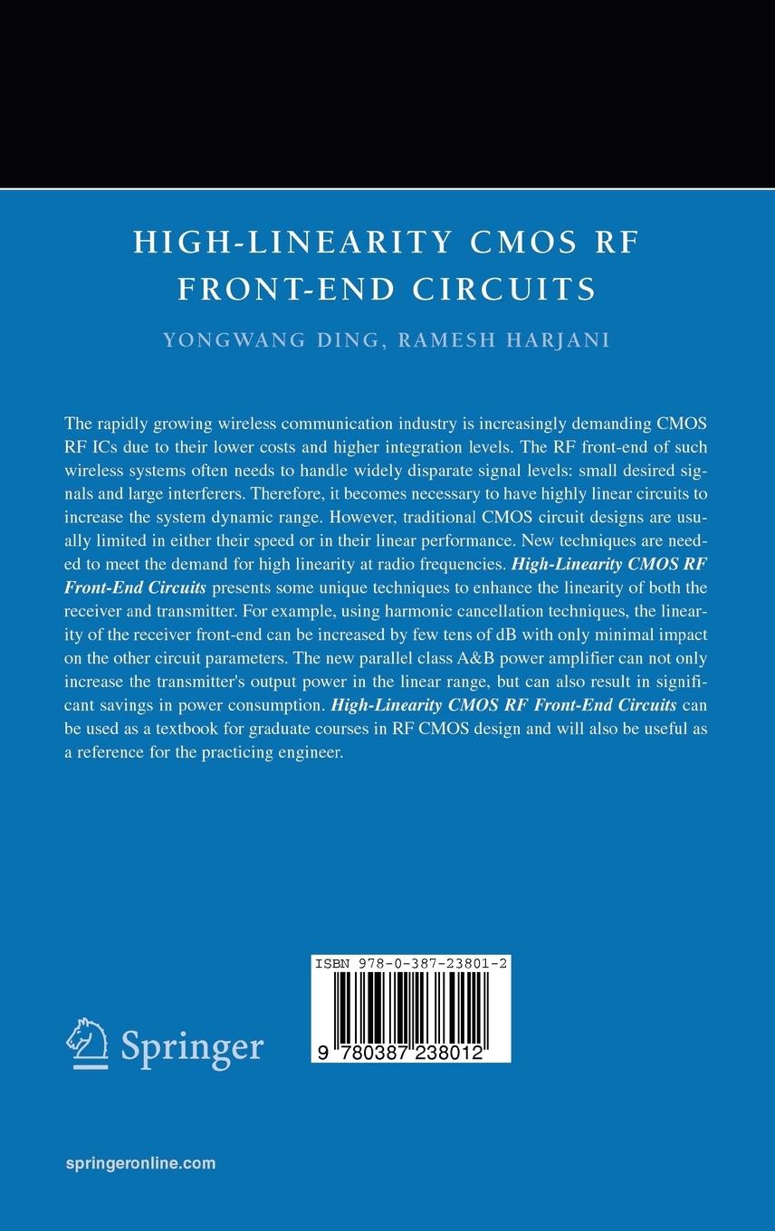 Rückseitencover High-Linearity CMOS RF Front-End Circuits