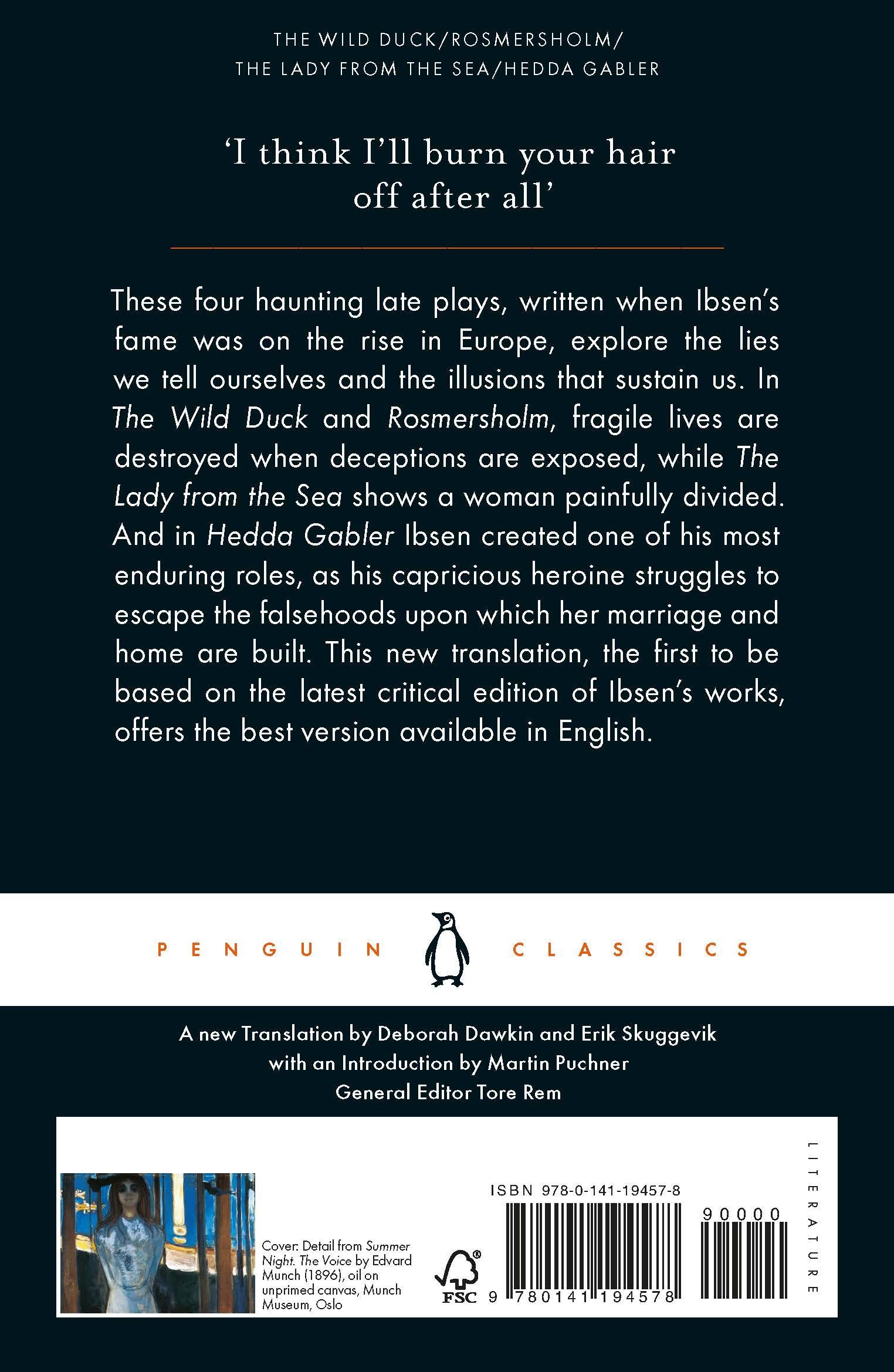 Rückseitencover Hedda Gabler and Other Plays