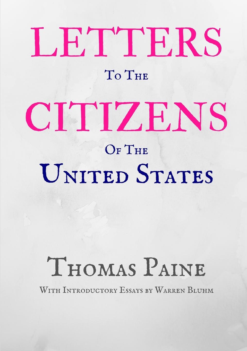 Vorderes Coverbild Letters to the Citizens of the United States