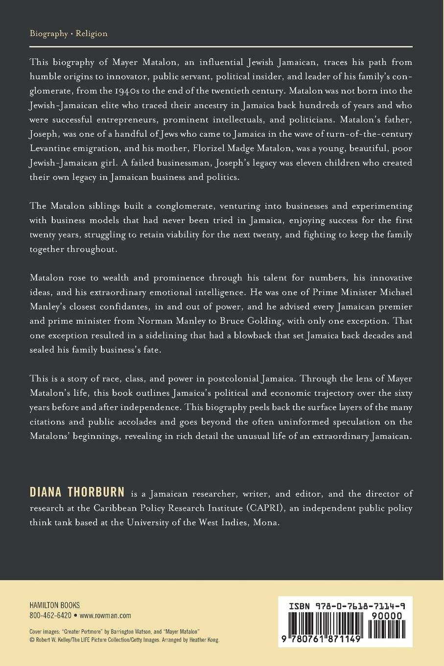 Rückseitencover Mayer Matalon