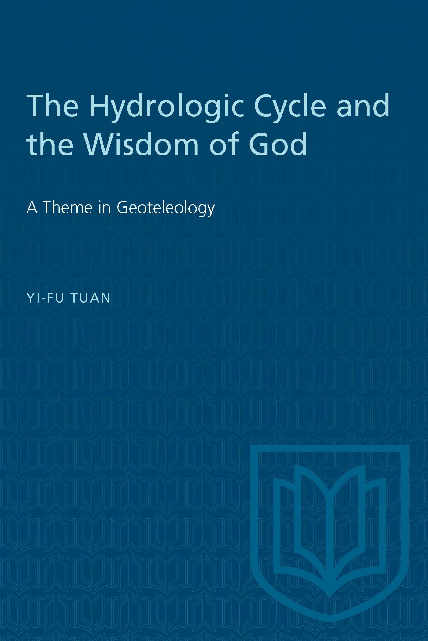 Vorderes Coverbild The Hydrologic Cycle and the Wisdom of God