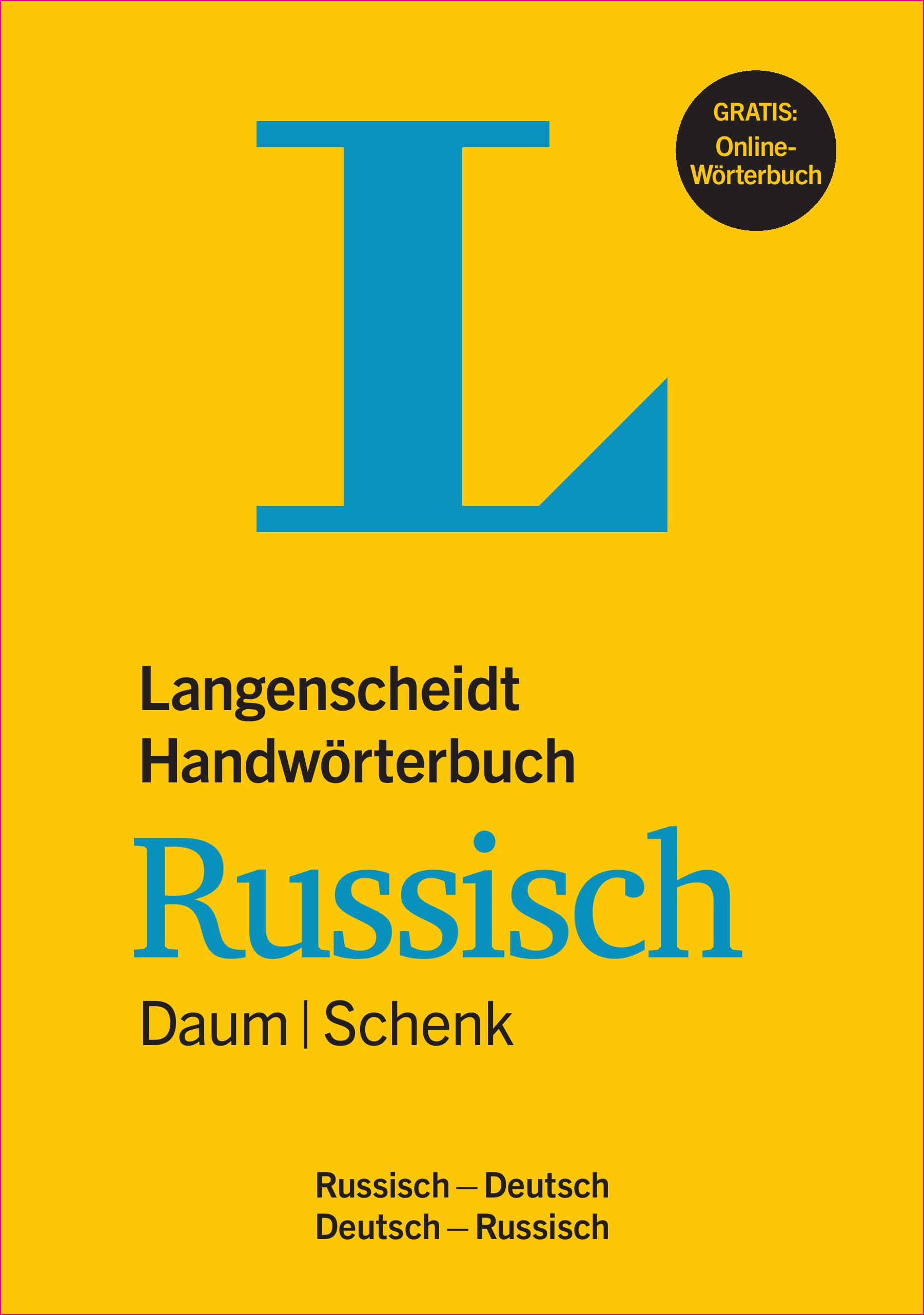 Vorderes Coverbild Langenscheidt Handwörterbuch Russisch Daum/Schenk - Buch mit Online-Anbindung