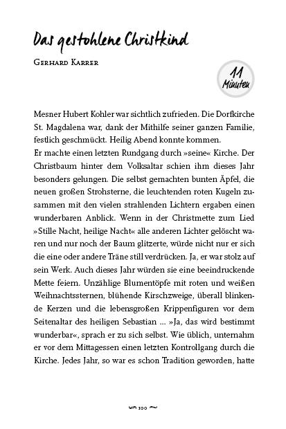 Beispielinhalt (Bild) Die schönsten Kurzgeschichten zu Weihnachten